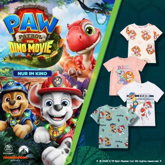 Paw Patrol Highlights PAW Patrol Kinder T-Shirts mit beliebten Charakteren aus PAW Patrol: Dino Movie für Jungen und Mädchen